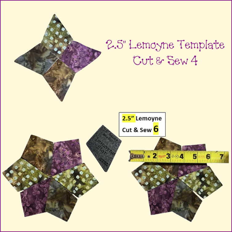 Lemoyne Star Periwinkle Templates