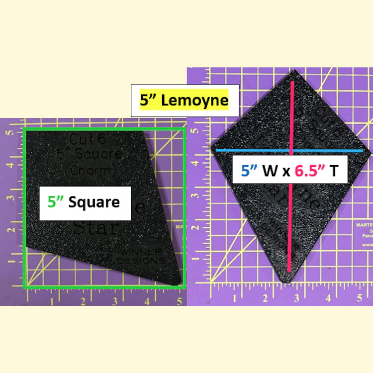 Lemoyne Star Periwinkle Templates