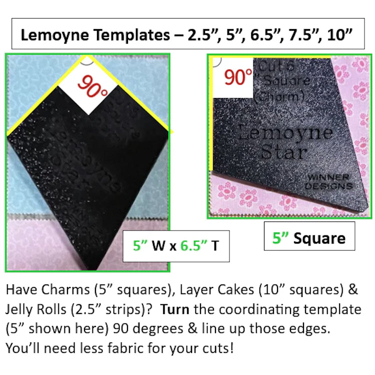 Lemoyne Star Periwinkle Templates