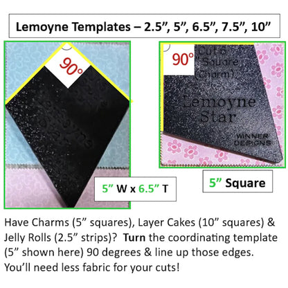 Lemoyne Star Periwinkle Templates