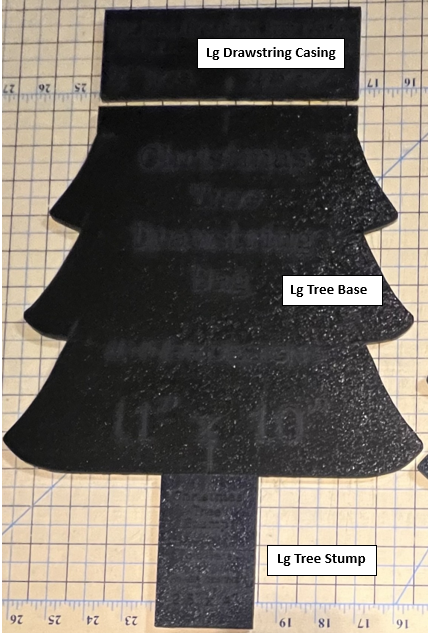 Christmas Tree Drawstring Bag Templates