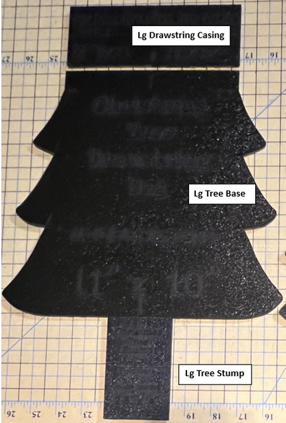 Christmas Tree Drawstring Bag Templates