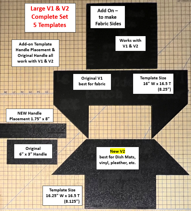 Open Wide Pouch Templates - V1 & V2!