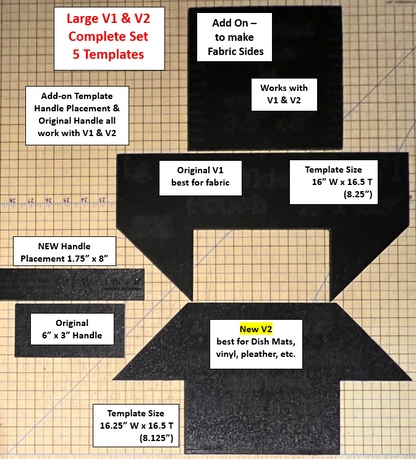 Open Wide Pouch Templates - V1 & V2!