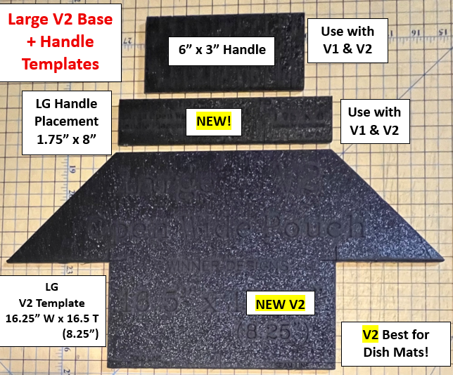 Open Wide Pouch Templates - V1 & V2!