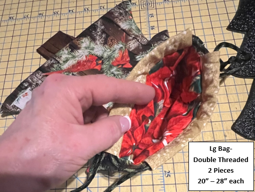 Christmas Tree Drawstring Bag Templates