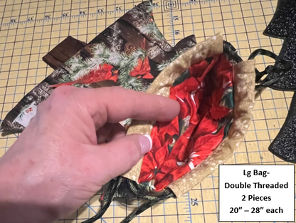 Christmas Tree Drawstring Bag Templates