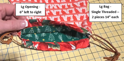 Christmas Tree Drawstring Bag Templates