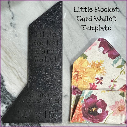 Little Rocket Card Wallet Template