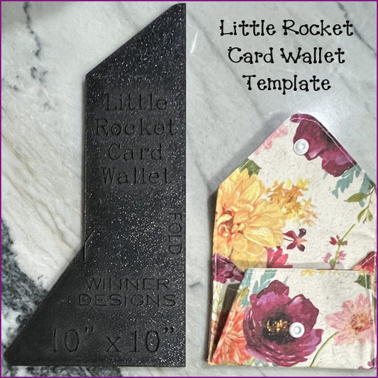 Little Rocket Card Wallet Template