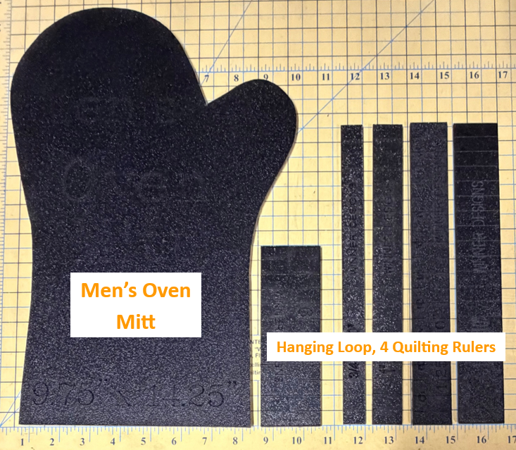 Oven Mitt Templates: Shorty, Shorty Long, for Men
