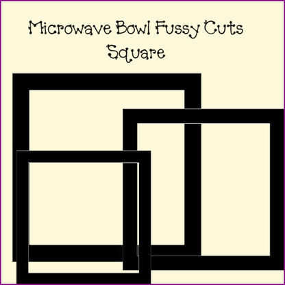 Microwave Bowl Fussy Cuts
