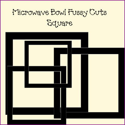 Microwave Bowl Fussy Cuts