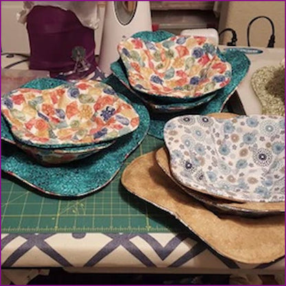 Microwave Bowl Cozy Individual Square or Round