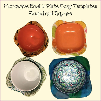 Microwave Bowl Cozy Individual Square or Round