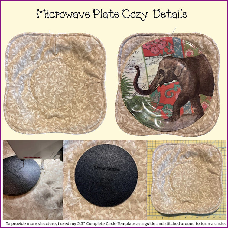 Microwave Plate Cozy Templates