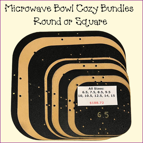 Microwave Bowl Cozy Bundles Round or Square