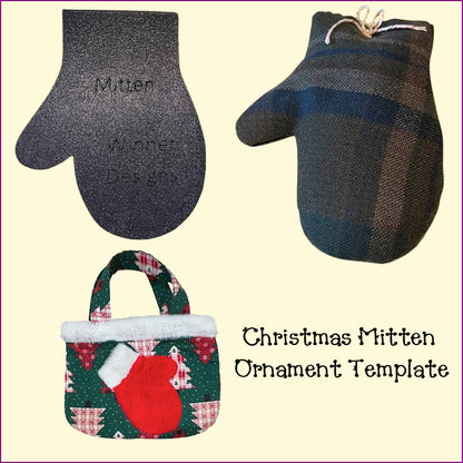 Christmas Mitten Ornament Template