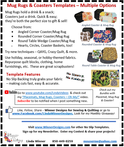 Placemats, Mug Rugs, Coasters