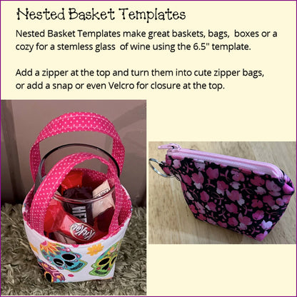 Nested Basket Templates - Full & Half Templates