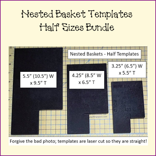 Nested Basket Templates - Full & Half Templates