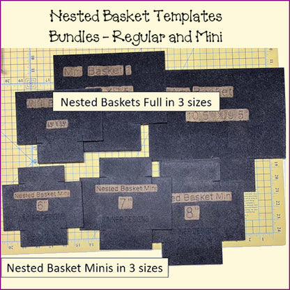 Nested Basket Templates - Full & Half Templates