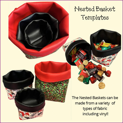 Nested Basket Templates - Full & Half Templates