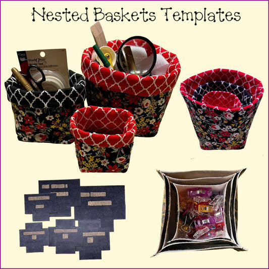 Nested Basket Templates - Full & Half Templates