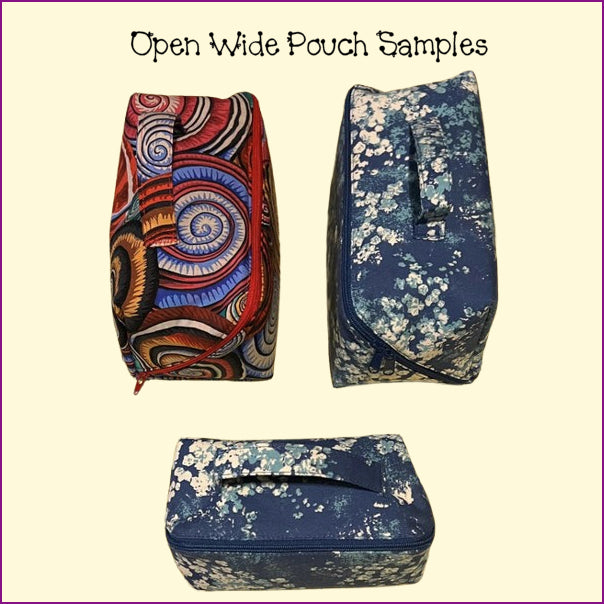 Open Wide Pouch Templates
