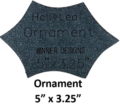 Christmas Holly Leaf Templates