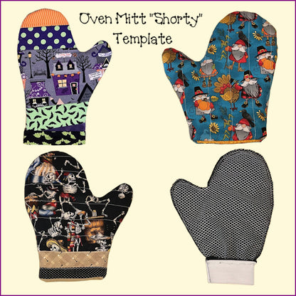 Oven Mitt 'Shorty' Template