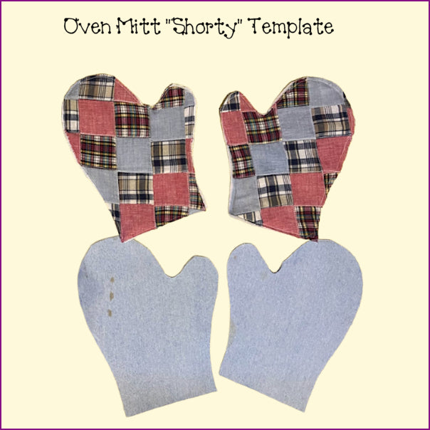 Oven Mitt 'Shorty' Template