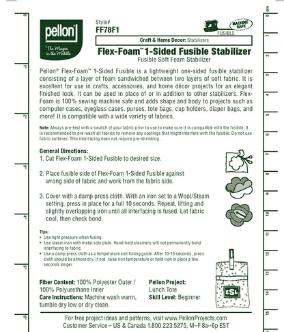 Pellon 1-sided Flex Foam FF78F1
