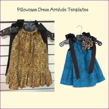 Pillowcase Dress Armholes Template Set