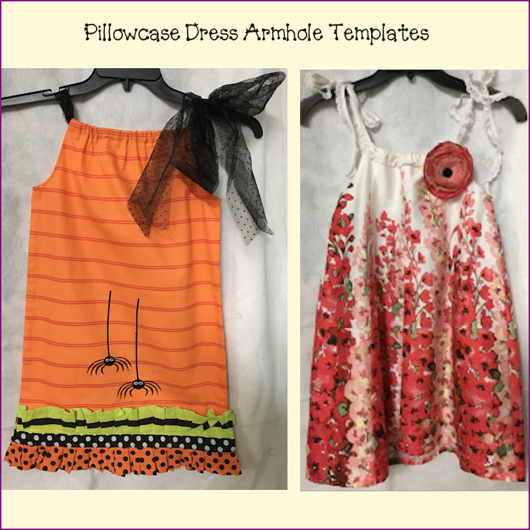 Pillowcase Dress Armholes Template Set
