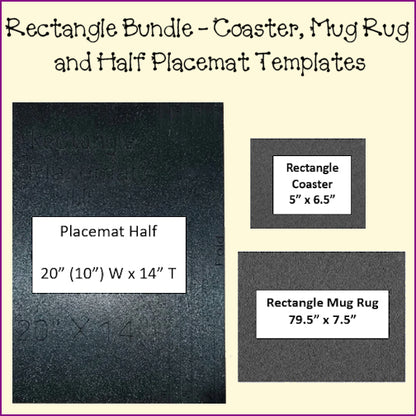 Placemats, Mug Rugs, Coasters  - Rectangle
