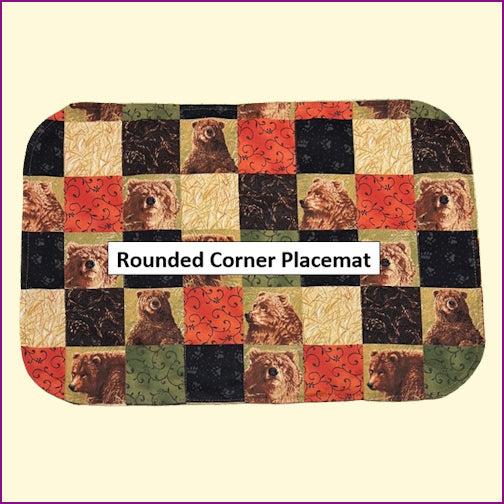 Placemats, Mug Rugs, Coasters  - Angled/Round Corners