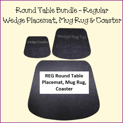 Placemats, Mug Rugs, Coasters  - Round Table