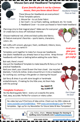 Mouse Ears plus Headband Templates