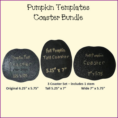 Pumpkin Templates - Coasters, Mug Rugs, Placemats