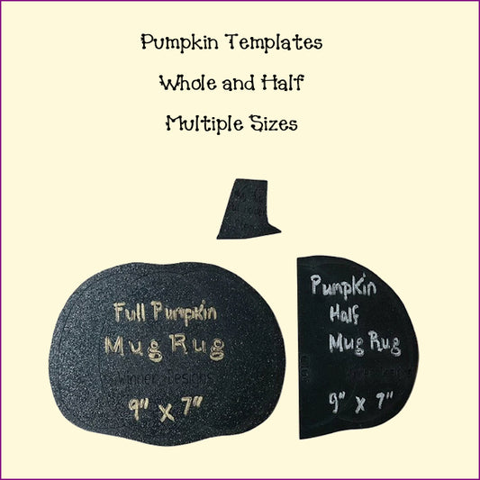 Pumpkin Templates - Coasters, Mug Rugs, Placemats