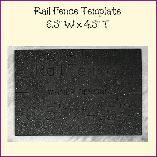 Rail Fence or Twisted Rail Template