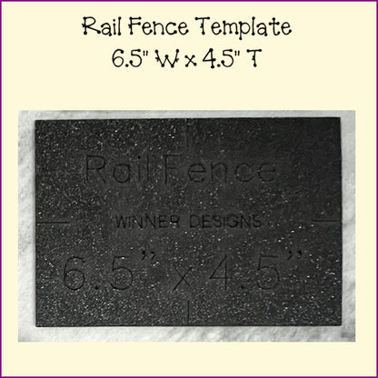 Rail Fence or Twisted Rail Template