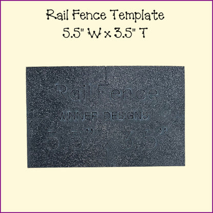 Rail Fence or Twisted Rail Template