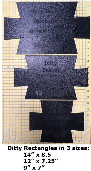 Ditty Basket Templates - Multiple Sizes
