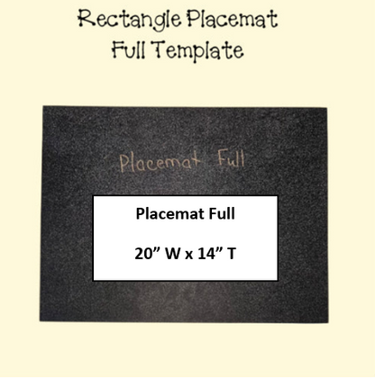 Placemats, Mug Rugs, Coasters  - Rectangle