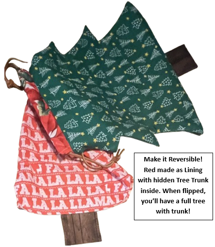 Christmas Tree Drawstring Bag Templates