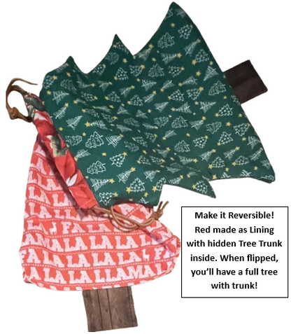 Christmas Tree Drawstring Bag Templates