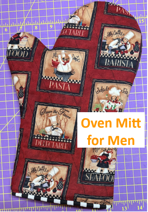 Oven Mitt Templates: Shorty, Shorty Long, for Men