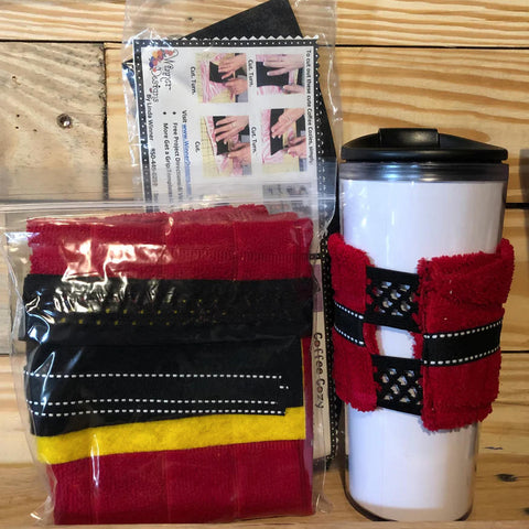 Santa Coffee Cozy Kit w/ or w/out Template/Fussy
